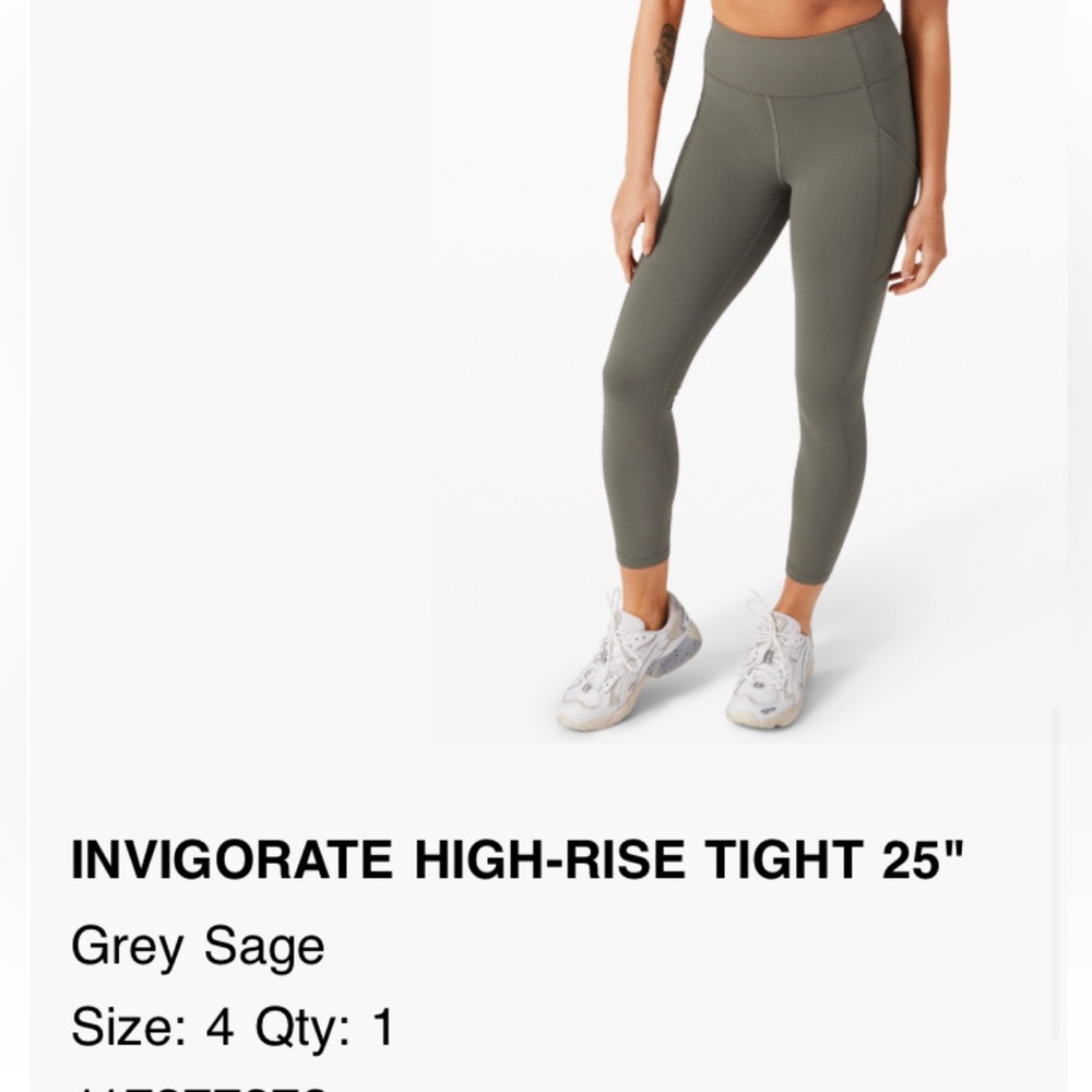Lululemon Invigorate High-Rise Tight 25”